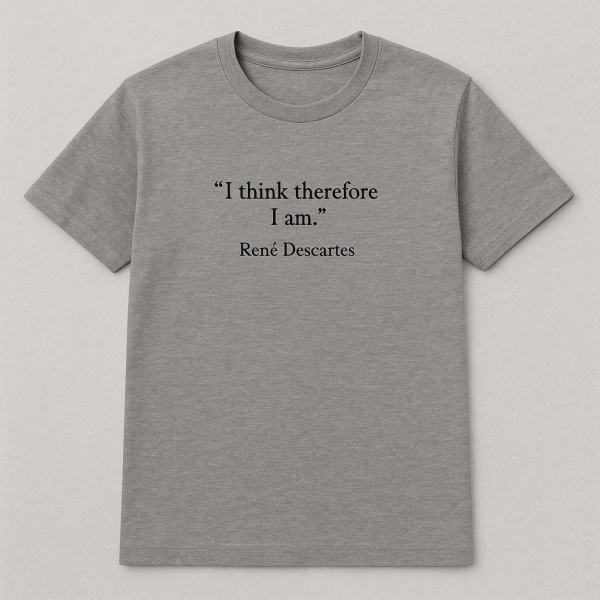 T-SHIRT (René Descartes)